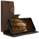 Kalibri Δερμάτινη Suede Θήκη - Πορτοφόλι  Samsung Galaxy A7 (2018) -  Brown (46602.05)