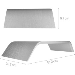 Kalibri Universal Wooden Stand - Ξύλινη Βάση για Οθόνη PC / TV / Notebook / Laptop / iMac - Oak / Silver (39070.35)