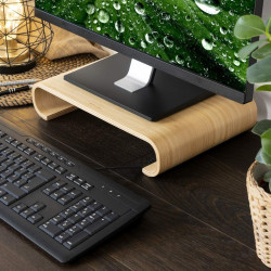 Navaris Universal Wooden Stand - Βάση για Οθόνη PC / TV / Notebook / Laptop / iMac - Bamboo (45835.24)