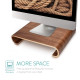 Navaris Universal Wooden Stand - Ξύλινη Βάση για Οθόνη PC / TV / Notebook / Laptop / iMac - Walnut Brown (45835.05)