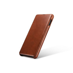 iCarer Vintage Series Side-Open Δερμάτινη Θήκη Samsung Galaxy S10 Plus - Brown (RS992005-BN)