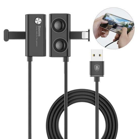 Baseus Suction Cup Mobile Games Cable - Καλώδιο USB σε Lightning για Gamers - 1.5A - 3m (CALXP-E01)
