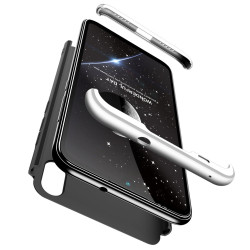 GKK Θήκη Hybrid Full Body 360° Xiaomi Mi Play - Silver / Black (49239)