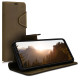 Kalibri Δερμάτινη Suede Θήκη - Πορτοφόλι Motorola One Vision - Brown (48851.05)