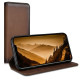 Kalibri Δερμάτινη Θήκη - Πορτοφόλι Apple iPhone XS - Vintage Brown (49516.133)