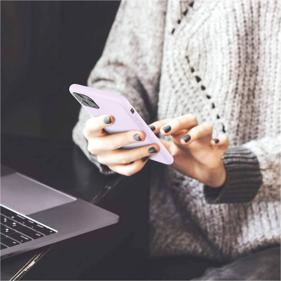 KWmobile Soft Flexible Rubber Cover - Θήκη Σιλικόνης Apple iPhone 11 Pro Max - Light Lavender (49725.139)