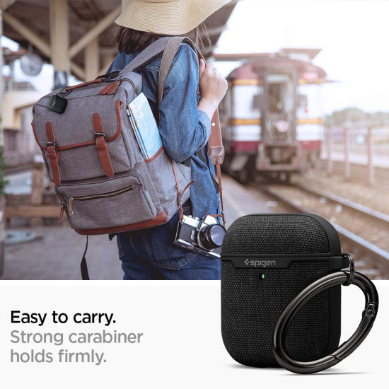 Spigen Urban Fit Σκληρή Θήκη Apple Airpods 2nd Gen/1st Gen - Black (074CS27030)