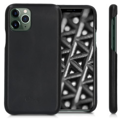 Kalibri Σκληρή Δερμάτινη Θήκη Apple iPhone 11 Pro Max - Smooth Genuine Leather Hard Case - Black (49738.01)