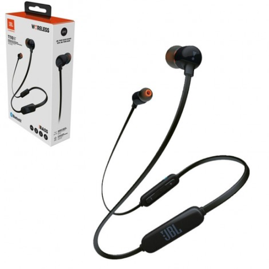 JBL T110BT Bluetooth Wireless Ακουστικά - Black (JBLT110BTBLK)