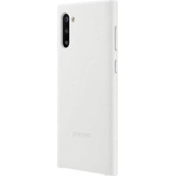 Official Samsung Leather Cover - Δερμάτινη Θήκη Samsung Galaxy Note 10 - White (EF-VN970LWEGWW)