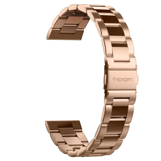 Spigen Modern Fit Μεταλλικό Λουράκι (20mm) Samsung Galaxy Watch FE / 7 / 6 / 5 / 5 Pro / Watch 4 / Classic 4 (47/46/45/44/43/42/40mm) - Rose Gold (600WB24982)