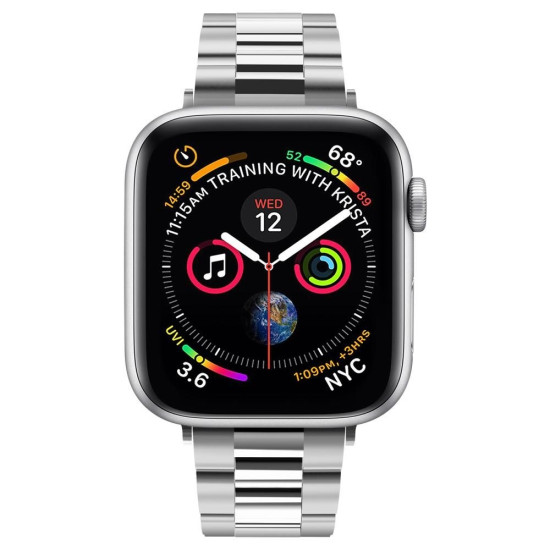 Spigen Modern Fit Μεταλλικό Λουράκι Apple Watch SE/11/10/9/8/7/6/5/4 (42/41/40mm) - Silver (061MP25943)