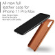 MUJJO Full Leather Case - Δερμάτινη Θήκη iPhone 11 Pro Max - Tan (MUJJO-CL-003-TN)
