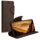 Kalibri Δερμάτινη Suede Θήκη - Πορτοφόλι Samsung Galaxy A51 - Brown (51290.05)
