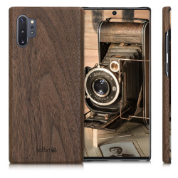 Kalibri Σκληρή Ξύλινη Θήκη Samsung Galaxy Note 10 Plus - Dark Brown (49354.18)