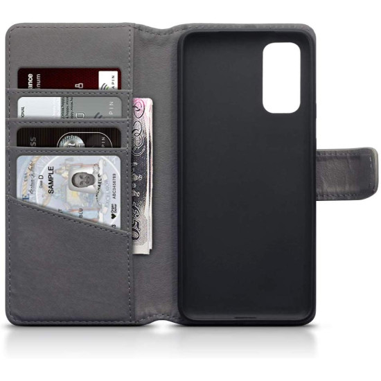 Terrapin Δερμάτινη Θήκη - Πορτοφόλι Samsung Galaxy S20 - Grey (117-002a-226)