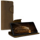 Kalibri Δερμάτινη Suede Θήκη Πορτοφόλι Samsung Galaxy Note 10 Lite - Brown (51442.05)
