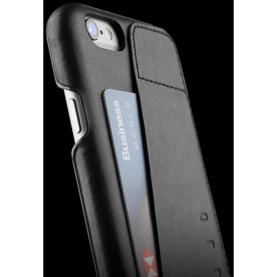 MUJJO Full Leather Wallet Case - Δερμάτινη Θήκη-Πορτοφόλι iPhone 6 Plus / 6S Plus - Black (MUJJO-SL-084-BK)