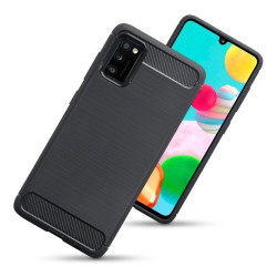 Terrapin Θήκη Σιλικόνης Carbon Fibre Samsung Galaxy A41 - Black (118-002-838)