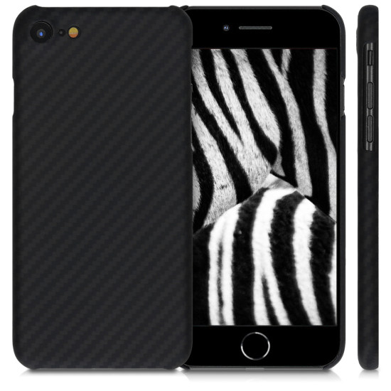 Kalibri Aramid Fiber Body - Σκληρή Θήκη Apple iPhone SE 2022 / 2020 / 8 / 7 - Black Matte (45082.47)