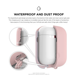 Elago AirPods Waterproof Case - Αδιάβροχη Θήκη για AirPods 2nd Gen / 1st Gen - Lovely Pink (EAPWF-BA-LPK)