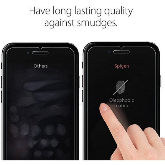 Spigen Premium Tempered Glass GLAS.tR Slim HD - Αντιχαρακτικό Γυαλί Οθόνης Apple iPhone SE 2022 / 2020 / 8 / 7 (AGL01374)