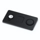 Satechi Trio Wireless Charger With Magnetic Pad - Ασύρματη Βάση Φόρτισης Qi / MagSafe για Smartphone / Airpods / Apple Watch - Space Grey (ST-X3TWCPM)