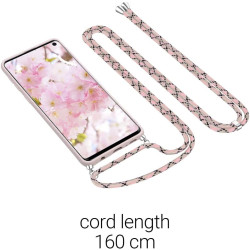 Kalibri Θήκη Σιλικόνης & Eco-Friendly Natural Wheat Straw με Λουράκι Λαιμού Samsung Galaxy S10 - Light Pink (52379.33)