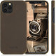 Kalibri Σκληρή Δερμάτινη Θήκη Apple iPhone 12 / 12 Pro - Smooth Genuine Leather Hard Case - Brown (52750.05)