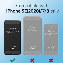 iCarer Vintage Series Curved Edge - Δερμάτινη Θήκη Apple iPhone SE 2022 / 2020 / 8 / 7 - Black (RI701)