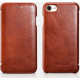 iCarer Vintage Series Curved Edge - Δερμάτινη Θήκη Apple iPhone SE 2022 / 2020 / 8 / 7 - Brown (RIP701-BN)