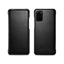 iCarer Vintage Series Curved Edge - Δερμάτινη Θήκη Samsung Galaxy S20 Plus - Black (RS992007-BK)
