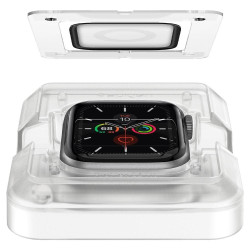 Spigen ProFlex "EZ FIT" Tempered Glass - Fullface Αντιχαρακτικό Γυαλί Οθόνης Apple Watch SE/6/5/4 (44mm) - 2 Τεμάχια (AFL01220)