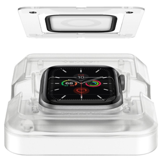 Spigen ProFlex "EZ FIT" Tempered Glass - Fullface Αντιχαρακτικό Γυαλί Οθόνης Apple Watch SE/6/5/4 (44mm) - 2 Τεμάχια (AFL01220)