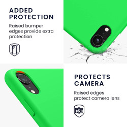 KWmobile Θήκη Σιλικόνης Apple iPhone XR - Soft Flexible Rubber Cover - Neon Green (45910.44)