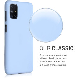 KWmobile Θήκη Σιλικόνης Samsung Galaxy M51 - Light Blue Matte (53347.58)