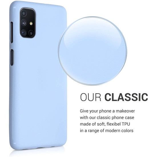KWmobile Θήκη Σιλικόνης Samsung Galaxy M51 - Light Blue Matte (53347.58)