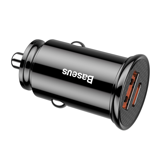 Baseus Car Charger PD/QC - Φορτιστής Αυτοκινήτου με 1xUSB / 1xType-C - 30W - Black (CCYS-A01)
