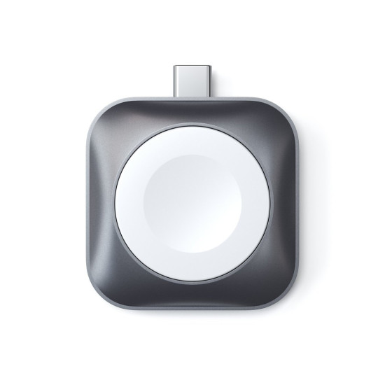 Satechi USB-C Magnetic Charging Dock 5W - Μαγνητική Βάση Φόρτισης για Apple Watch Ultra/SE/8/7/6/5/4/3 - Space Grey (ST-TCMCAWM)