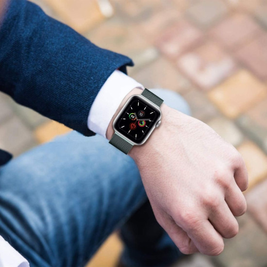 Tech-Protect Μεταλλικό Λουράκι Milaneseband Apple Watch Ultra/SE/11/10/9/8/7/6/5/4 (49/46/45/44mm) - Black (5906735412697)