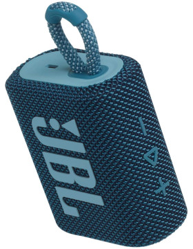JBL Go3 Bluetooth Speaker - Αδιάβροχο Ασύρματο Ηχείο - Blue (JBLGO3BLU)
