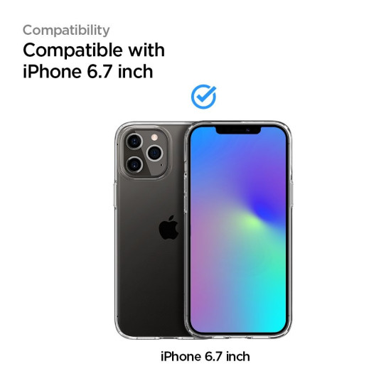 Spigen Tempered Glass GLAS.tR Slim HD - Fullface Αντιχαρακτικό Γυαλί Οθόνης Apple iPhone 12 Pro Max - Black (AGL01468)