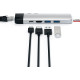 Satechi Type-C Pro Hub Αντάπτορας - Με 1x Type-C / 2x USB-A / 1x 4K HDMI / 1x Ethernet / 1x microSD - Silver  (ST-TCPHES)