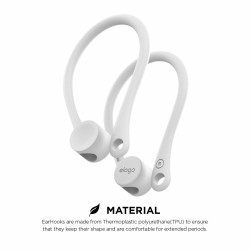 Elago AirPods 2nd / 1st Gen. Earhooks - White (EAP-HOOKS-WH)
