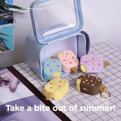 Elago AirPods Ice Cream Case - Θήκη Σιλικόνης για AirPods Pro 1st Gen - Lavanda / Blueberry (EAPP-ICE-LV)