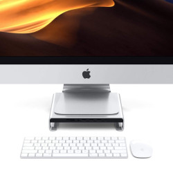 Satechi Type-C Aluminum Monitor Stand Hub for Imac- Βάση Αλουμινίου για Οθόνη Imac - Silver (ST-AMSHS)