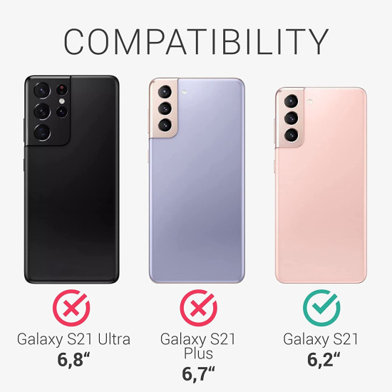 KWmobile Θήκη Σιλικόνης Samsung Galaxy S21 5G - Metallic Rose Gold (54057.31)