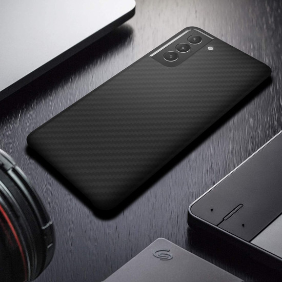 Kalibri Aramid Fiber Body - Σκληρή Θήκη Samsung Galaxy S21 5G - Black Matte (54063.47)