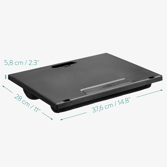 Navaris Laptop Desk - Ρυθμιζόμενη Βάση Laptop / Tablet με 8 Επίπεδα - 37.6 X 28 X 5.8 cm - Black (54153.01)