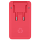 Le Cord Recycled Foldable Quick Charger - Ταχυφορτιστής Ταξιδιού με USB-A x1 / Type-C x1 - 18W - New Coral (LC1430)